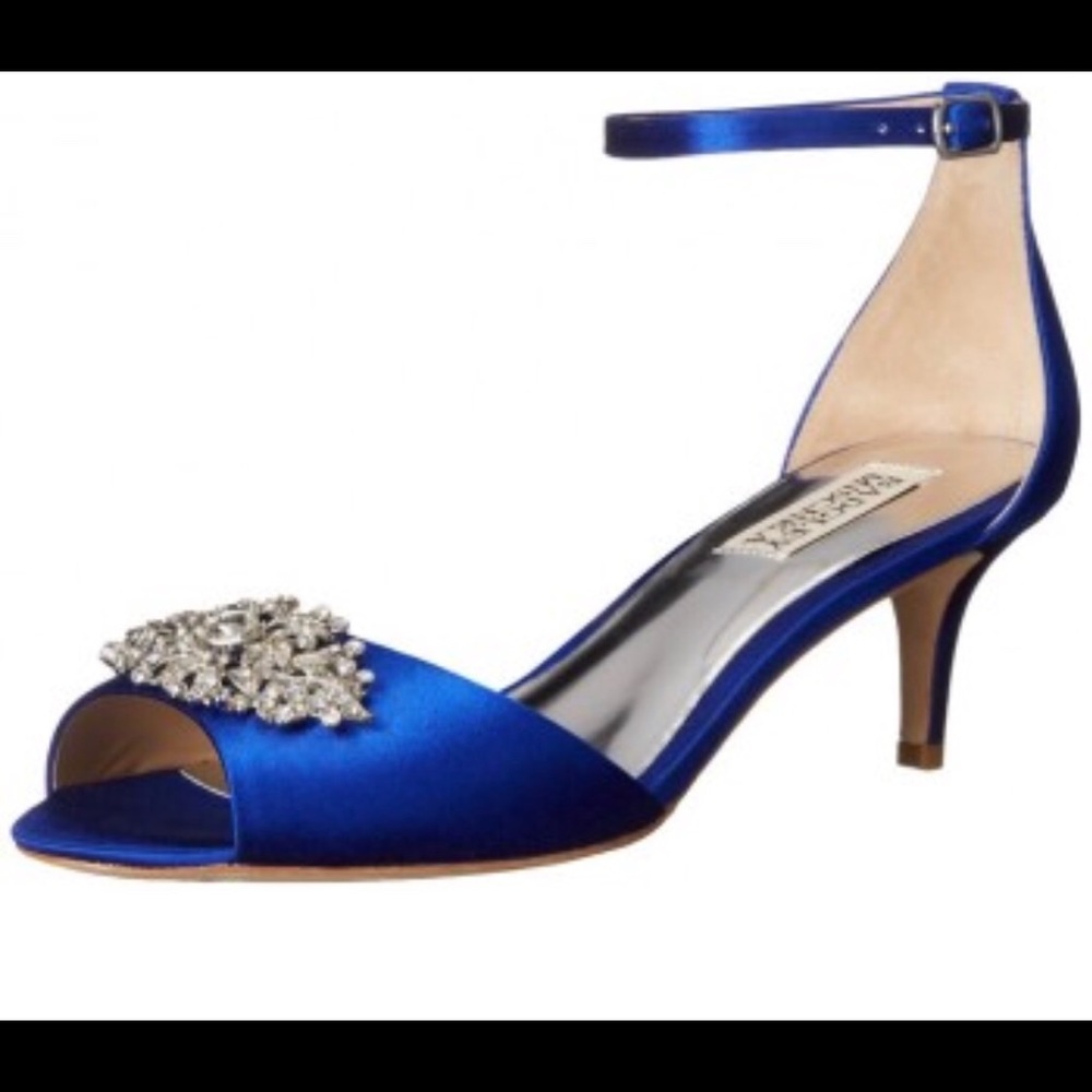 Badgley Mischka Acute Sandals in blue.